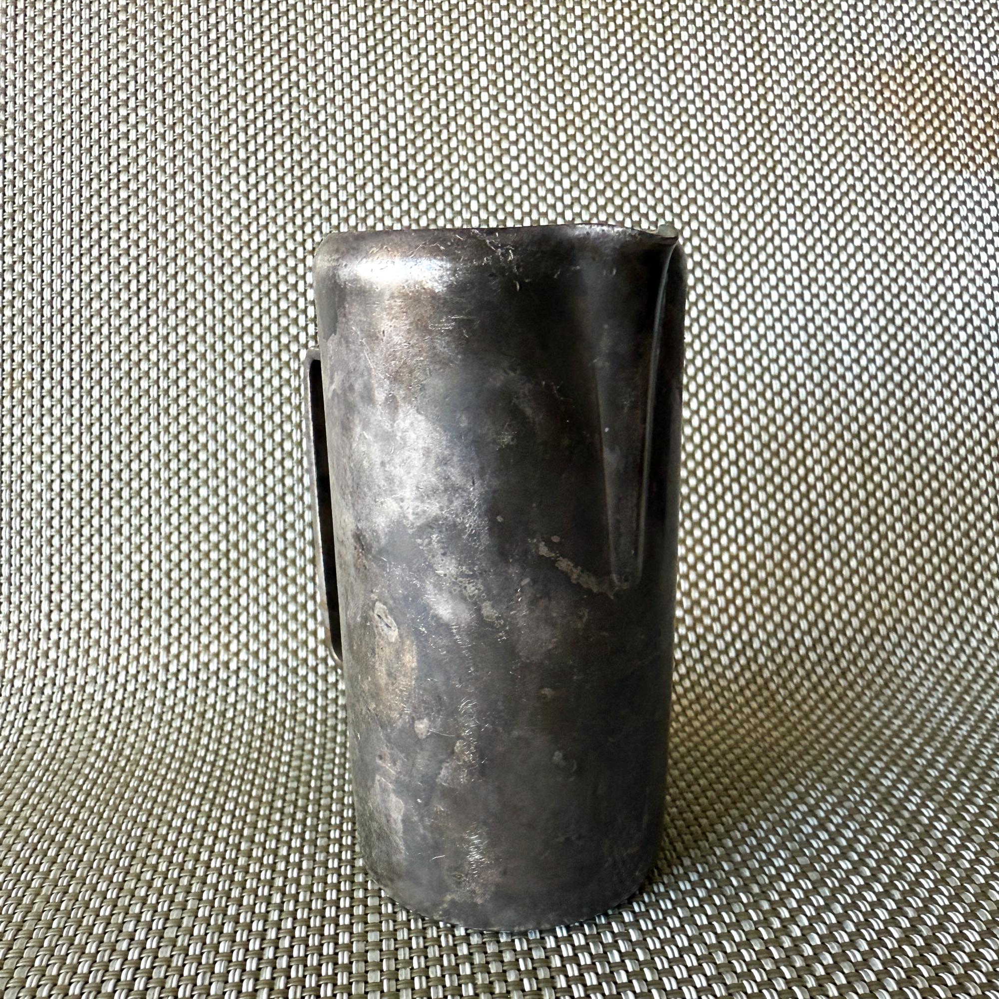 1950s Vintage Silver Creamer Milk Pitcher Meneses Bros of Spain Mid Century For Sale 5