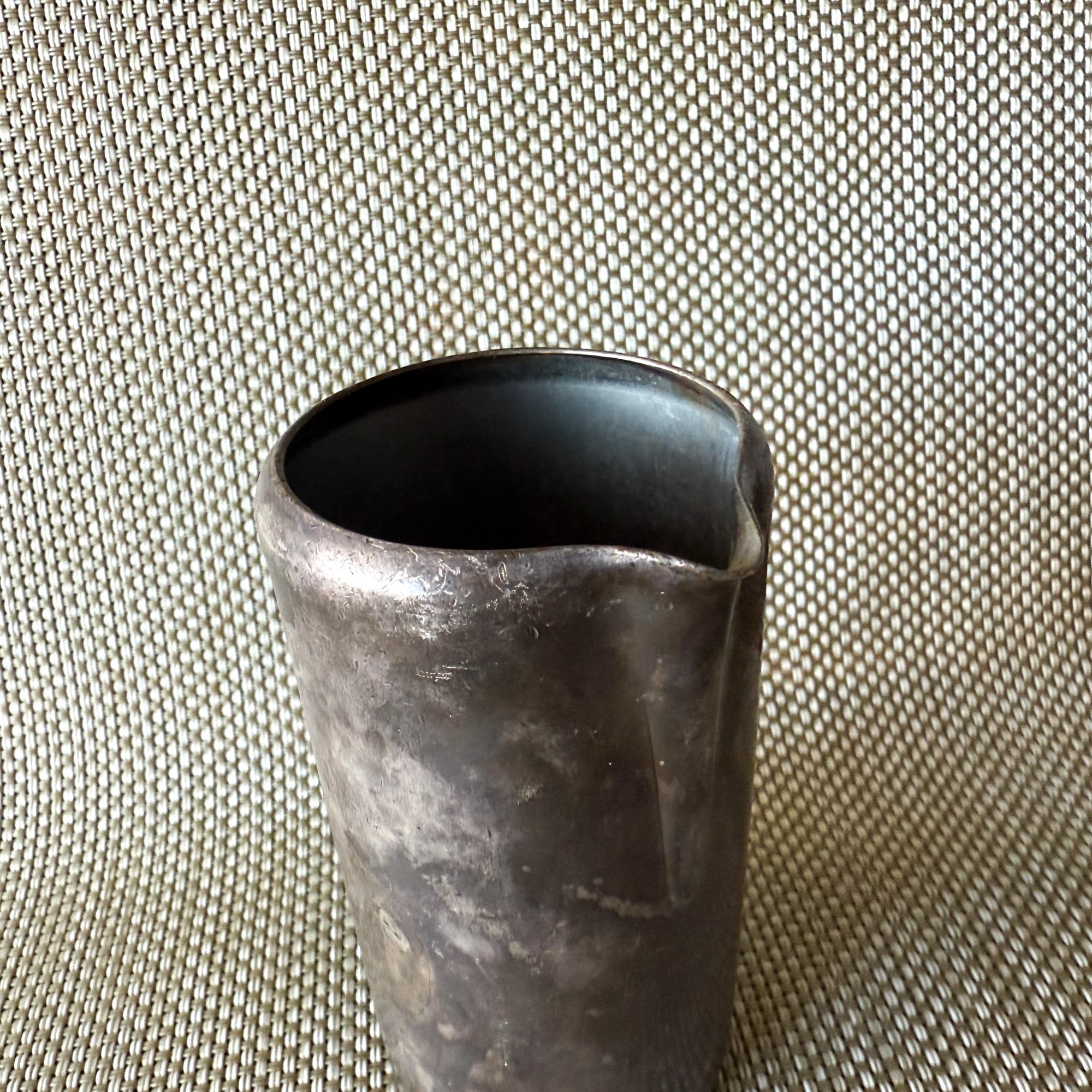 1950s Vintage Silver Creamer Milk Pitcher Meneses Bros of Spain Mid Century For Sale 6