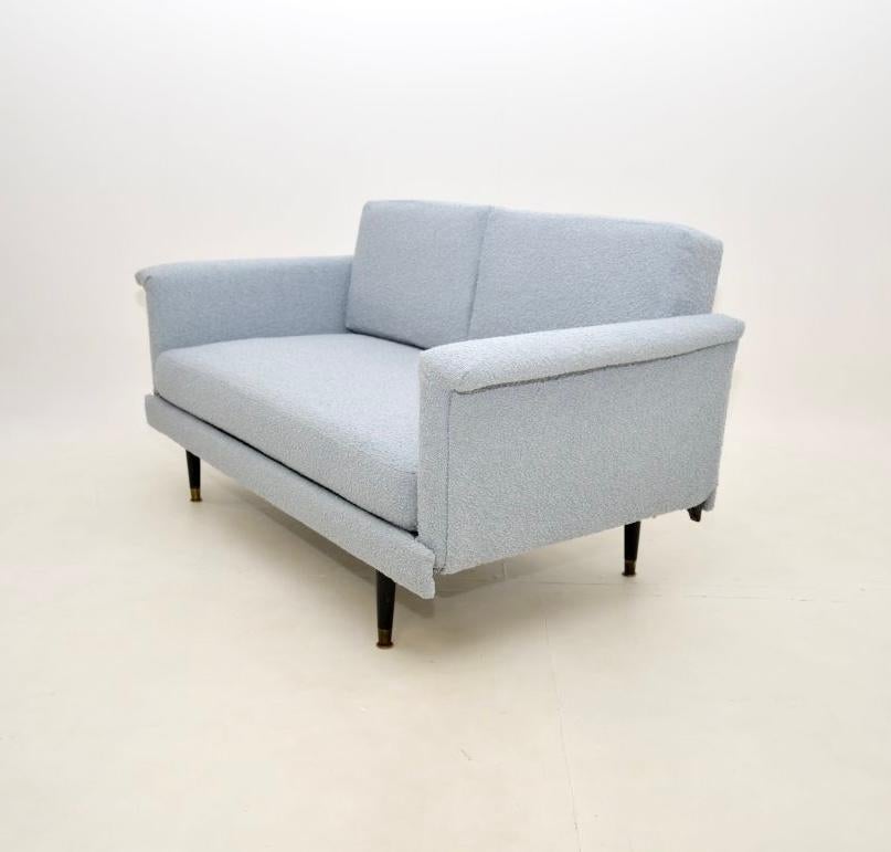 Ebonized 1950’s Vintage Sofa Bed