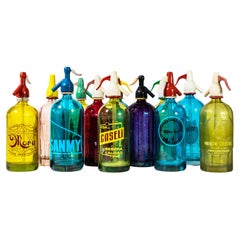 1950's Vintage Spanish Soda Siphon - Coloured
