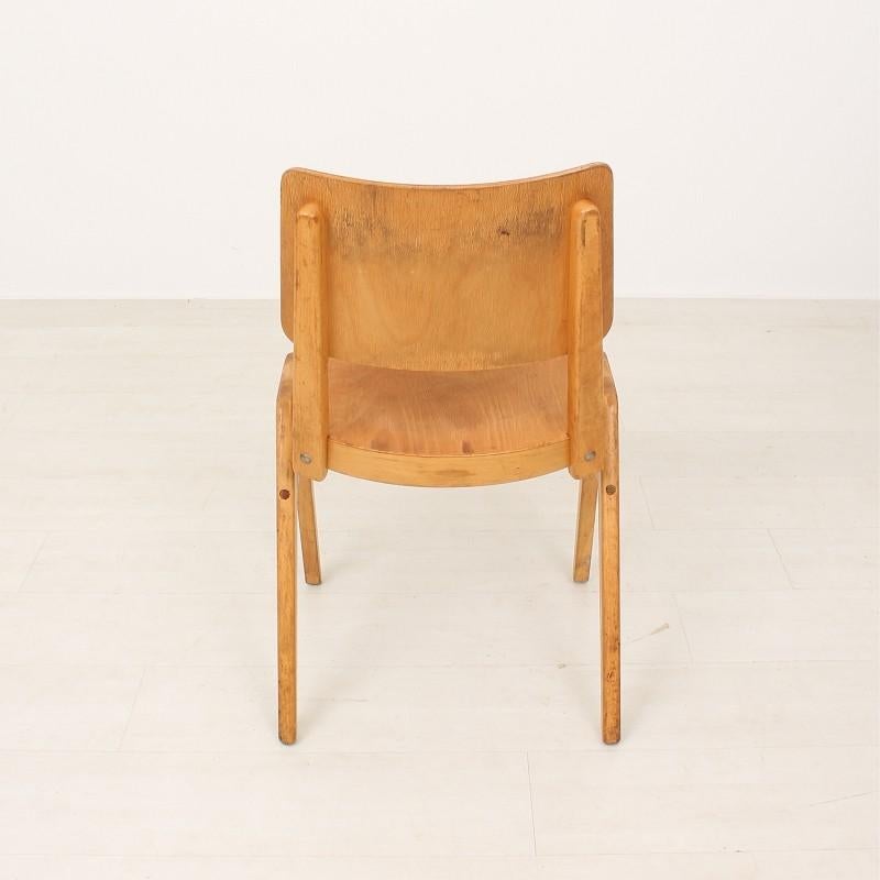 Mid-Century Modern 1950s Vintage Stacking Chair For Sale