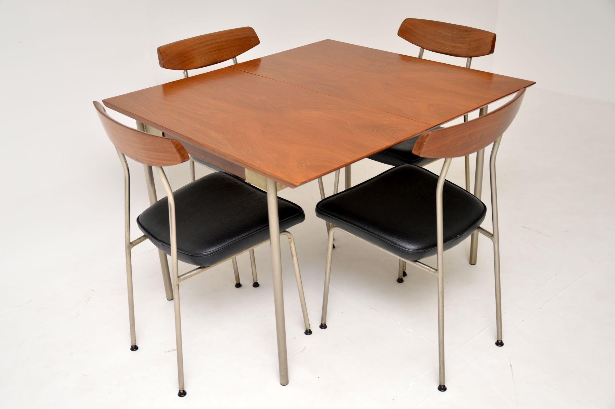 Mid-Century Modern 1950's Vintage Stag S Range Teak Dining Table & Chairs