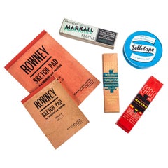 Collezione di cartoleria vintage degli anni '50
