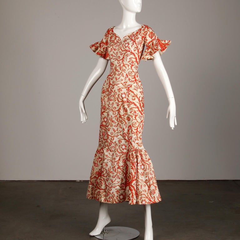 vintage hawaiian dress 50's 50s Golden Seahorses S Bombshell Bettys Vintage with comfortable and breathable feeling fabric Vintage 50s Sun Fashions Of