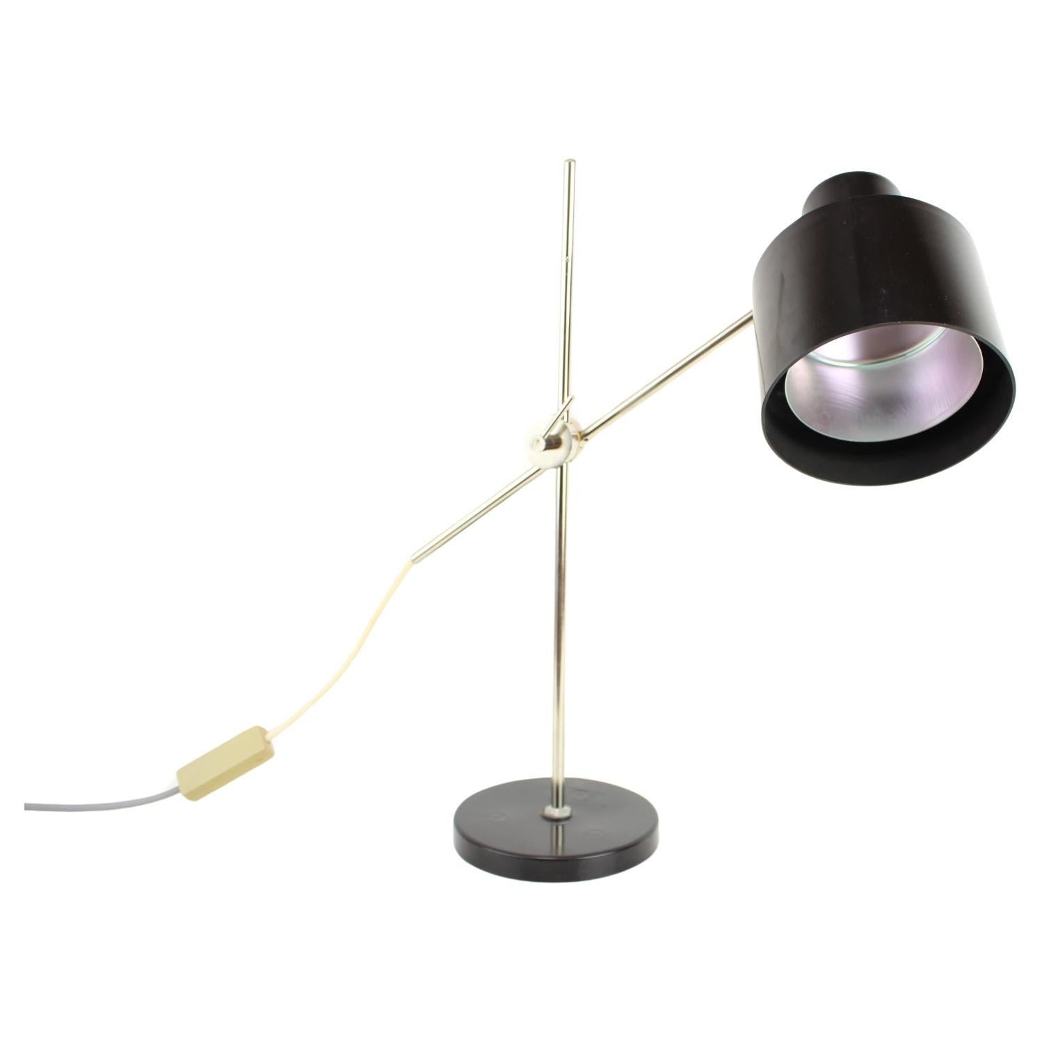 Lampada da tavolo vintage degli anni '1950, Cecoslovacchia