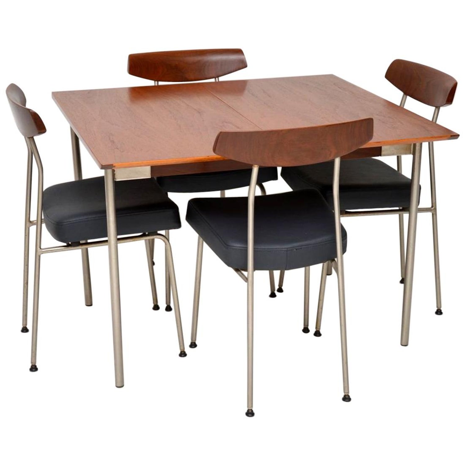 1950s Vintage Teak Dining Table And Chairs By John And
