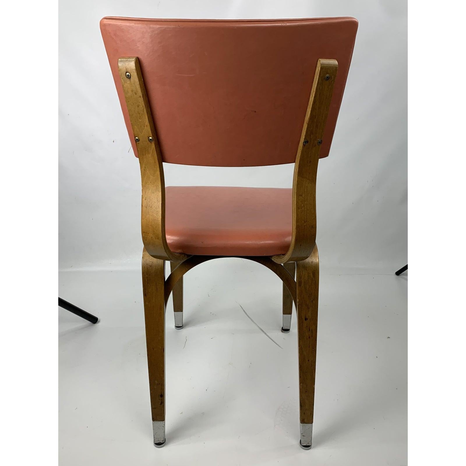 Mid-Century Modern 1950s Vintage Thonet Bentwood Bent Plywood Dining Chair
