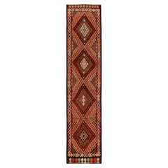 1950s Vintage Tribal Runner in, Multicolor Geometric Pattern by Rug & Kilim