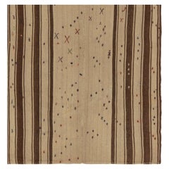 Türkischer Vintage-Kilim-Teppich in Beige mit geometrischen Mustern von Rug & Kilim, 1950er Jahre