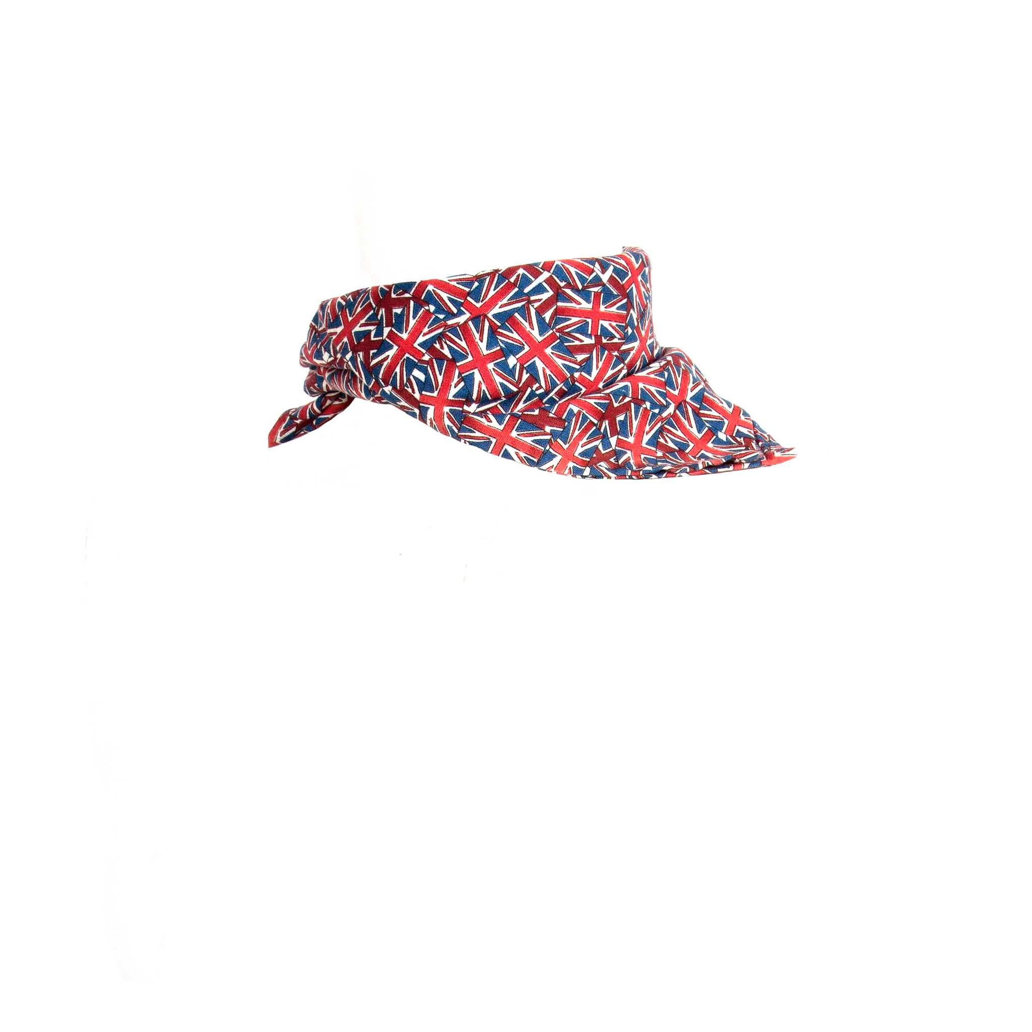 Pink 1950s Vintage - Neckerchief Tie Scarf - Union Jack Flag - Cotton For Sale