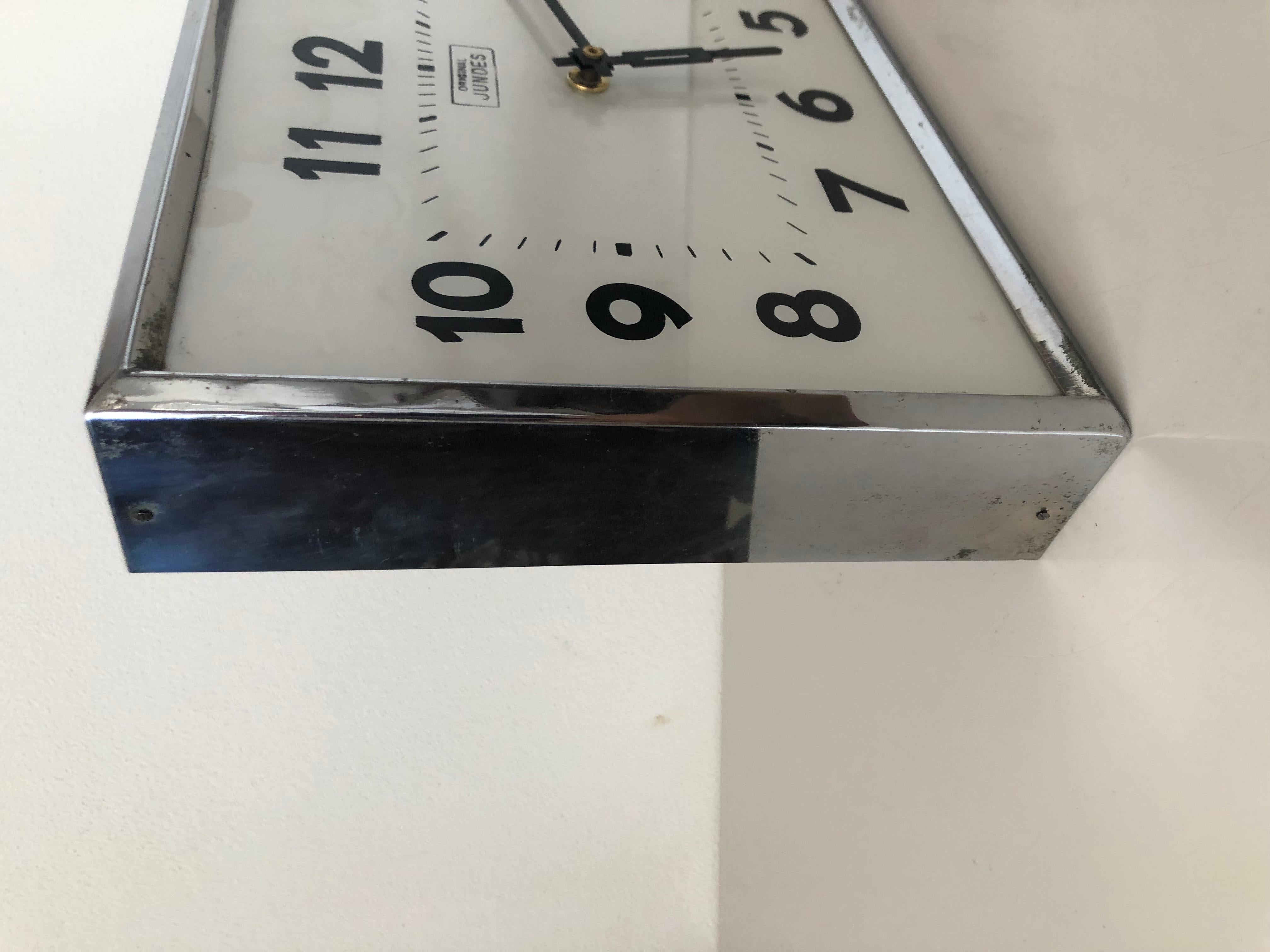 1950s Vintage Wall Clock Jundes, Germany 1