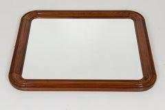 Vintage wood mirror, Italy 1950s