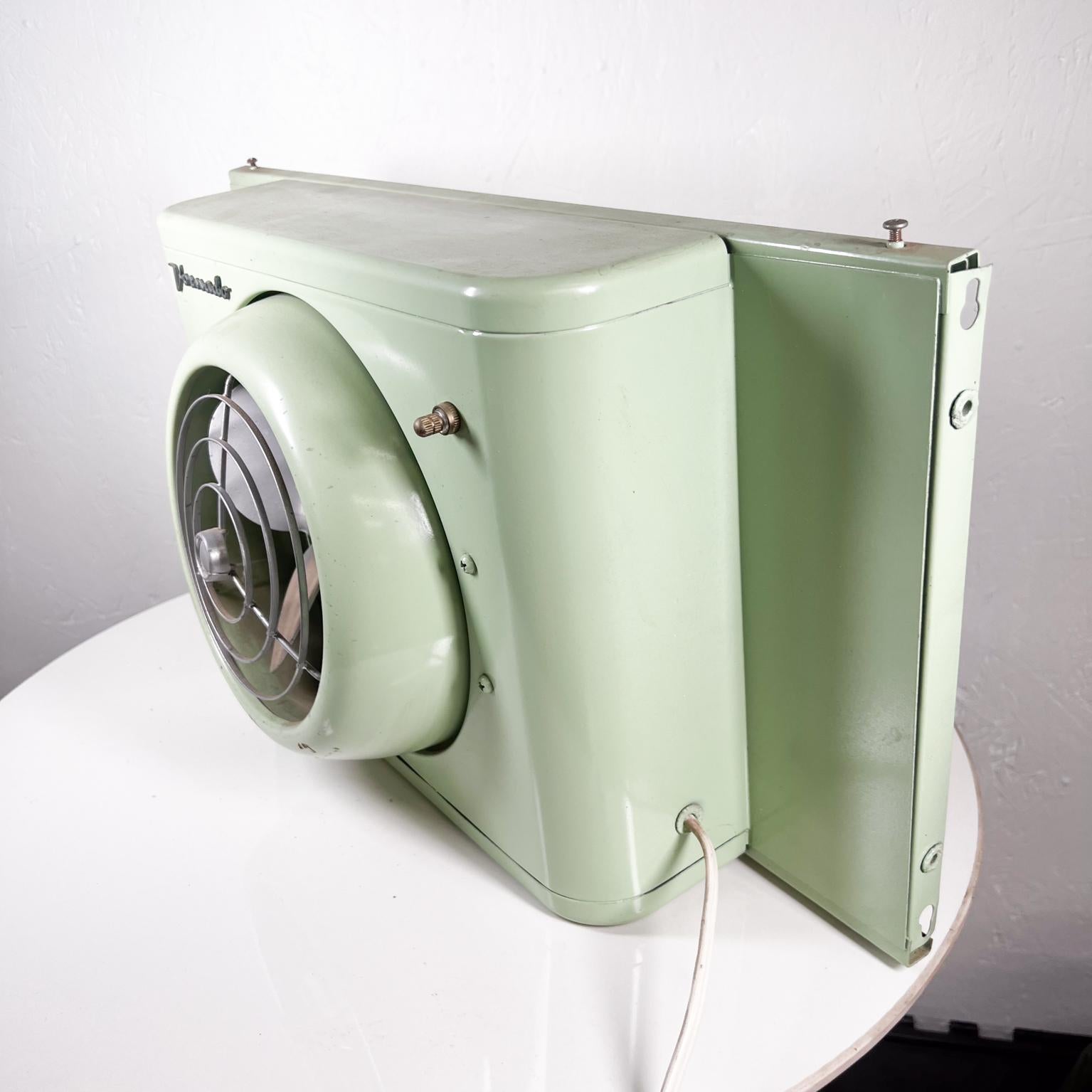 American 1950s Vintage Wall Unit Vornado Pistachio Green Electric Window Fan