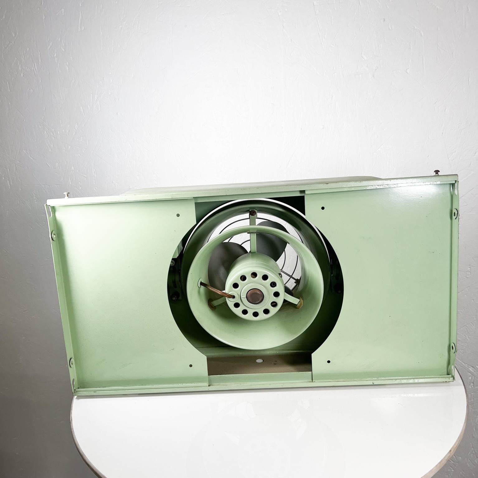 Mid-20th Century 1950s Vintage Wall Unit Vornado Pistachio Green Electric Window Fan