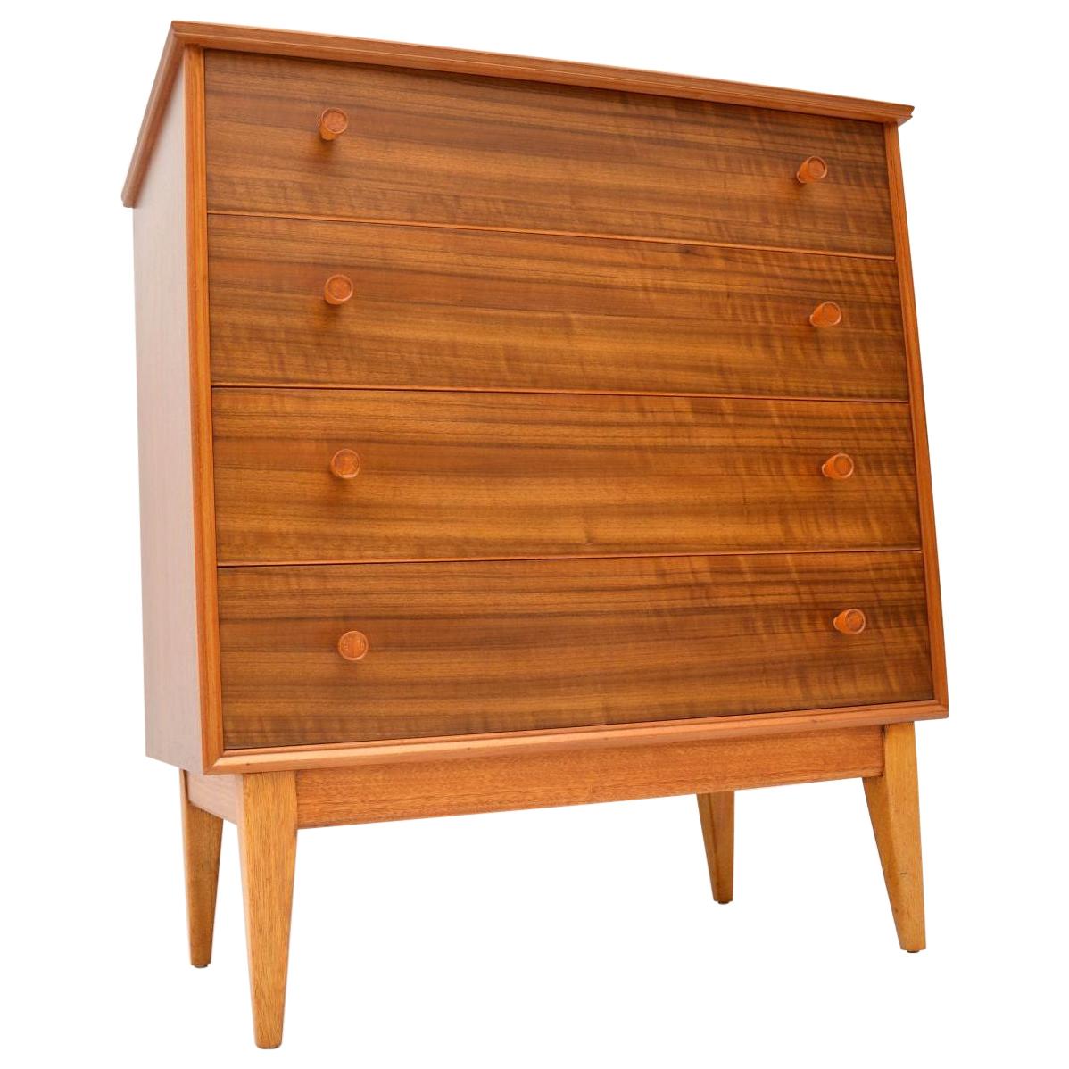 1950s Vintage Walnut Chest of Drawers by Alfred Cox