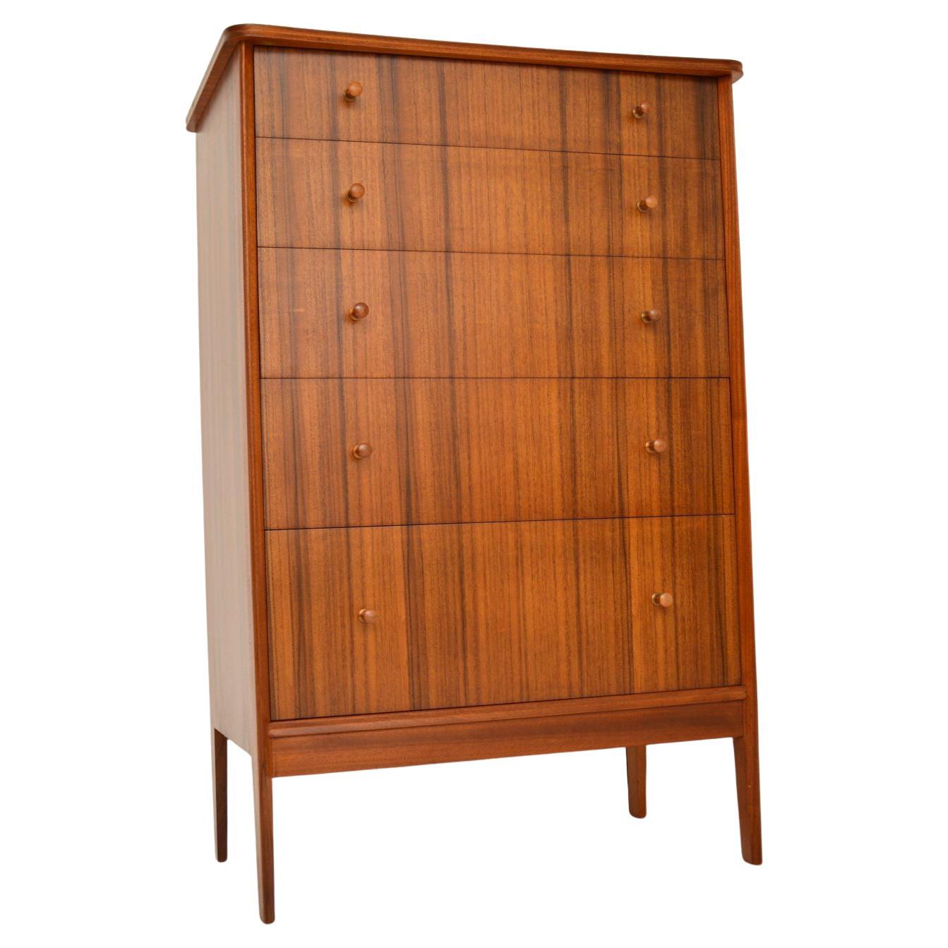 1950's Vintage Walnut Chest of Drawers by Peter Hayward for Vanson
