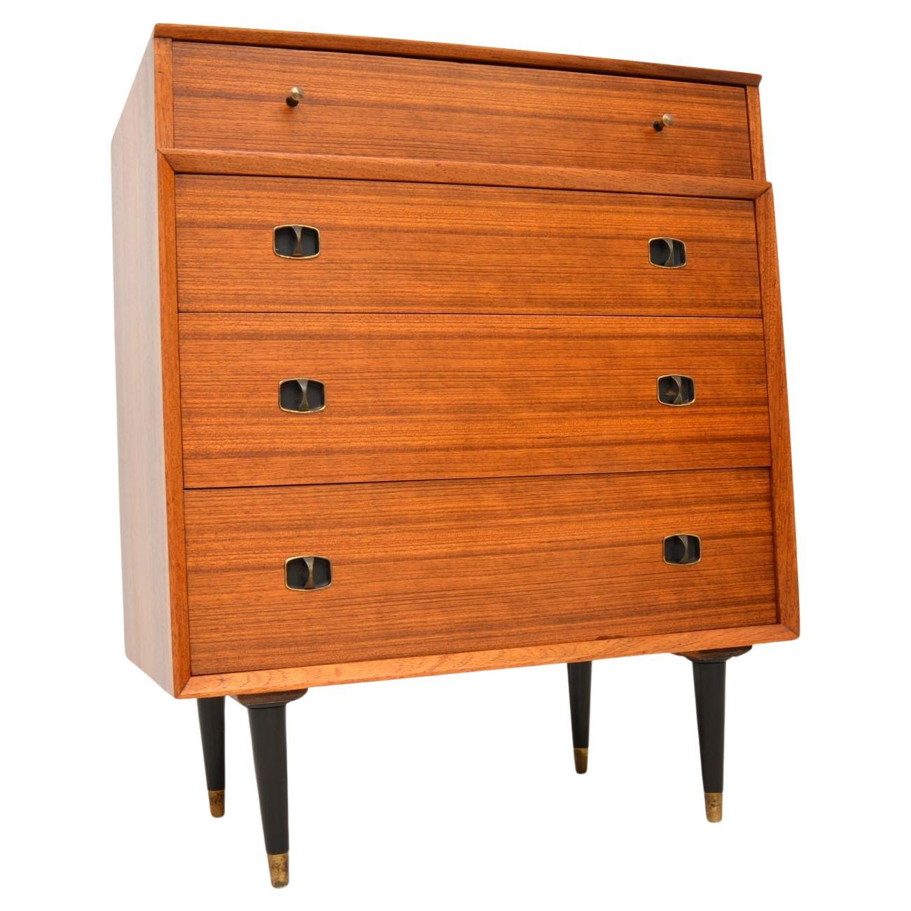 1950s Vintage Walnut Chest of Drawers For Sale