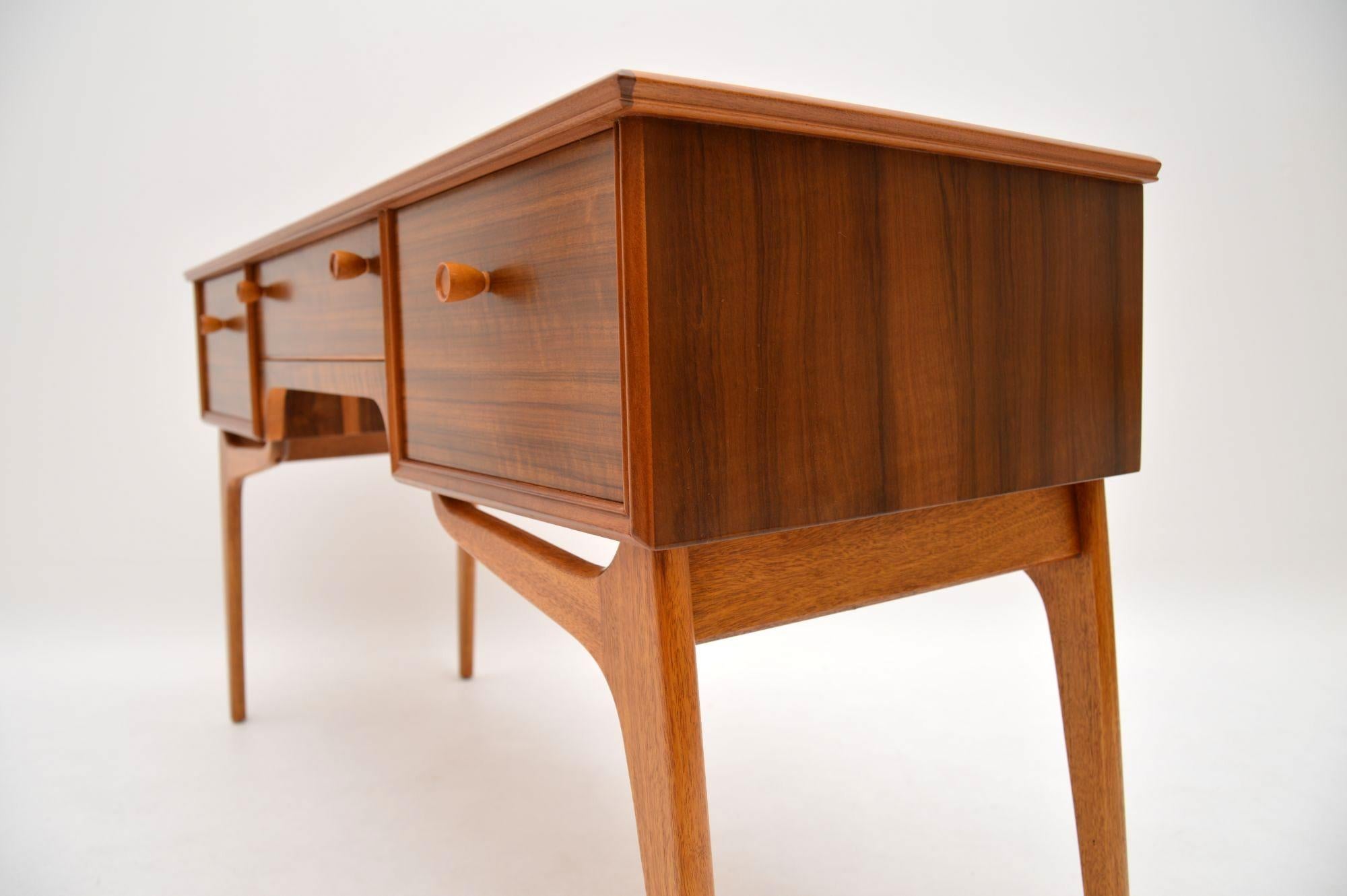 Mid-20th Century 1950s Vintage Walnut Desk by Alfred Cox
