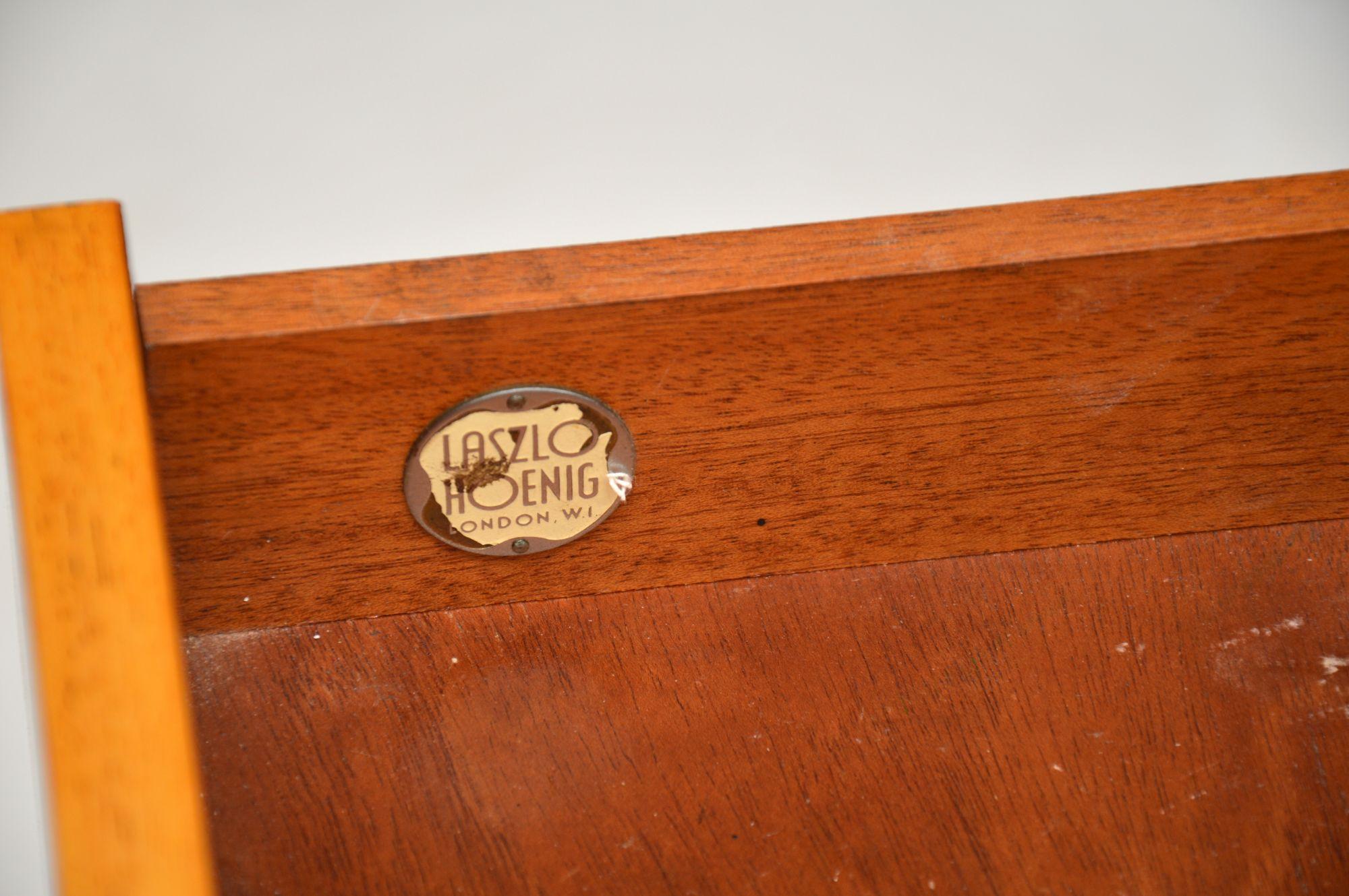 1950s Vintage Walnut Desk by Lazslo Hoenig 5