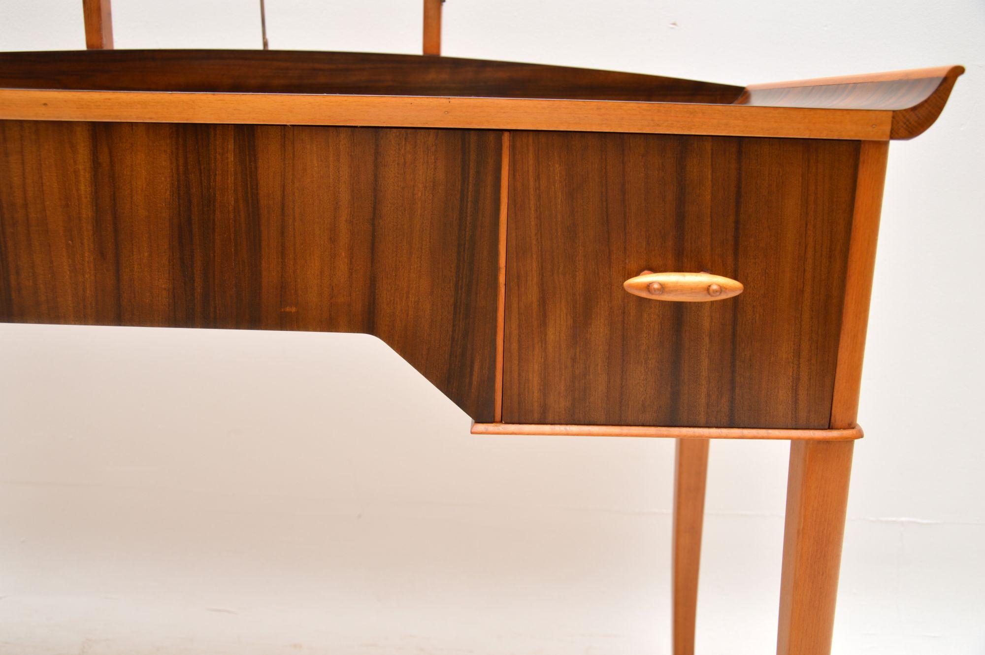 1950s Vintage Walnut Dressing Table 2