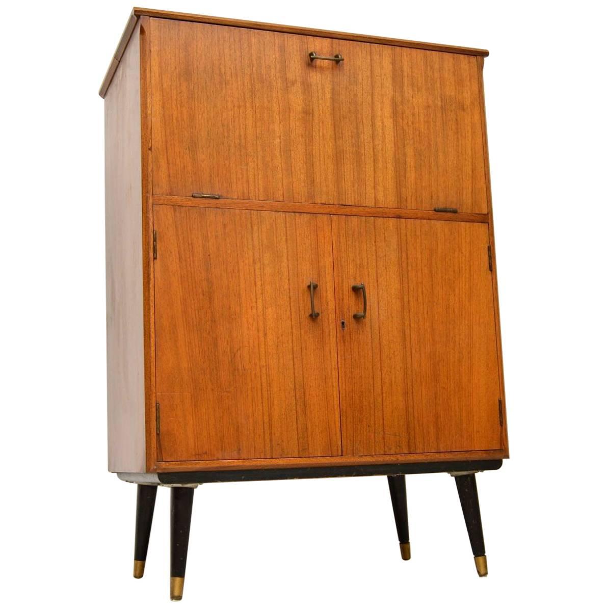 1950s Vintage Walnut Drinks Cabinet