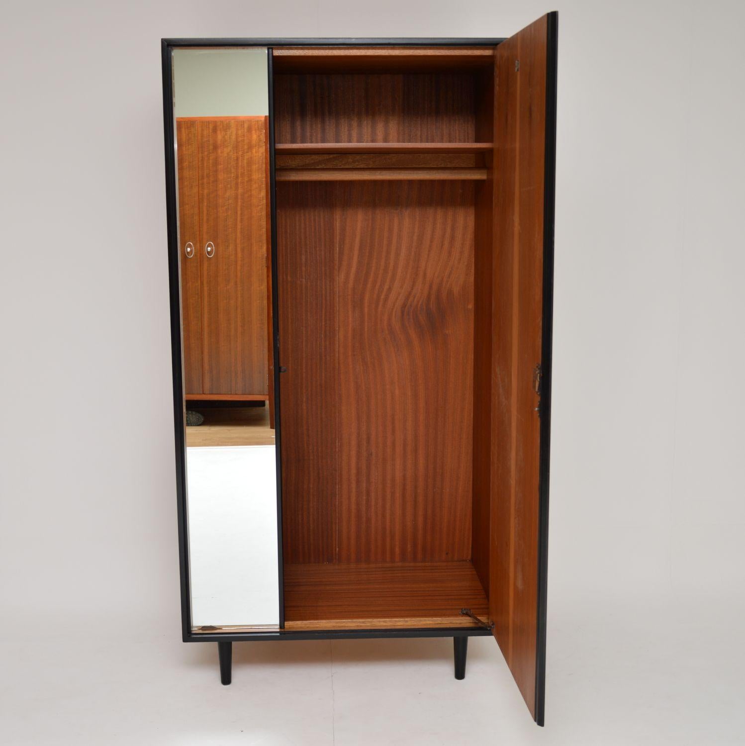 1950s Vintage Walnut Wardrobe by John & Sylvia Reid for Stag In Good Condition In London, GB
