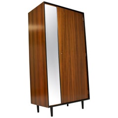 1950s Vintage Walnut Wardrobe by John & Sylvia Reid for Stag