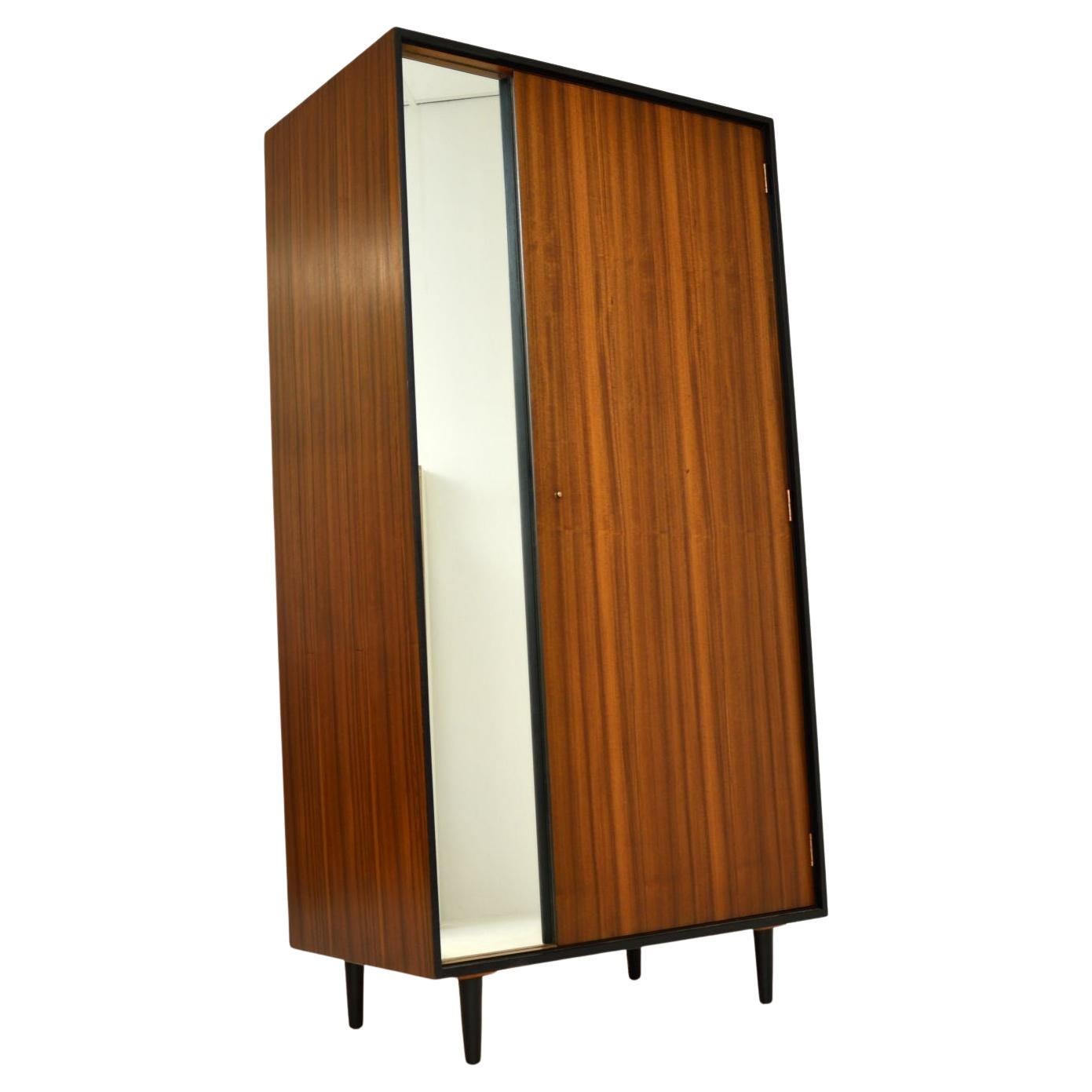 1950s Vintage Walnut Wardrobe by John & Sylvia Reid for Stag For Sale