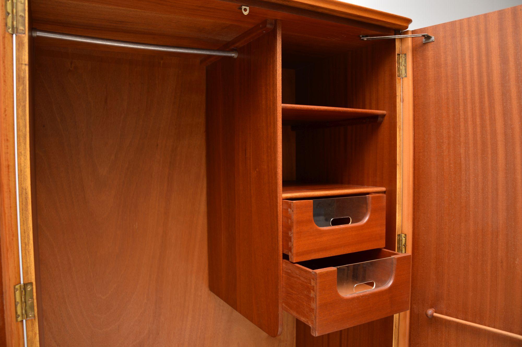 1950s Vintage Walnut Wardrobe 6