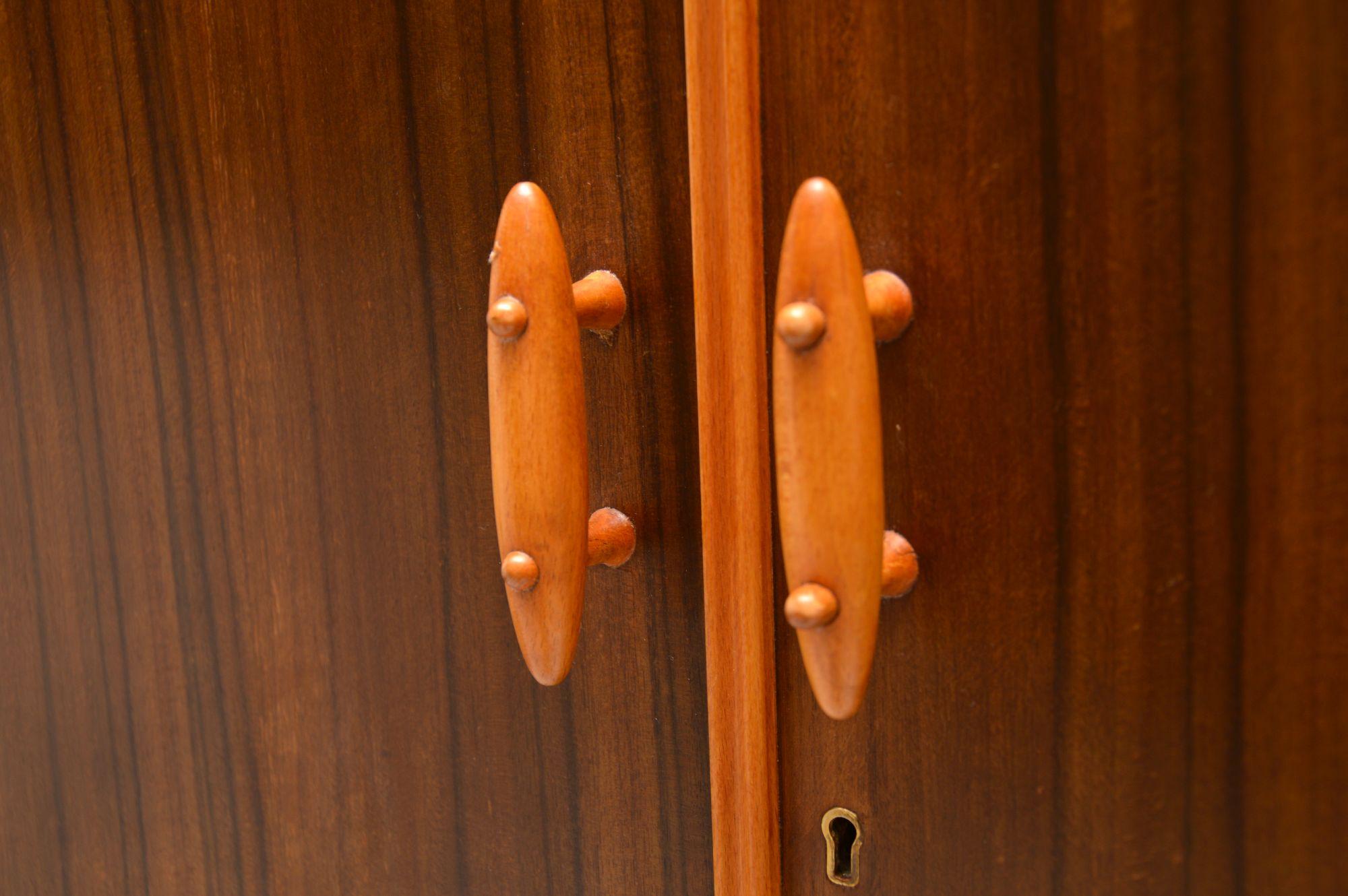 1950s Vintage Walnut Wardrobe 3