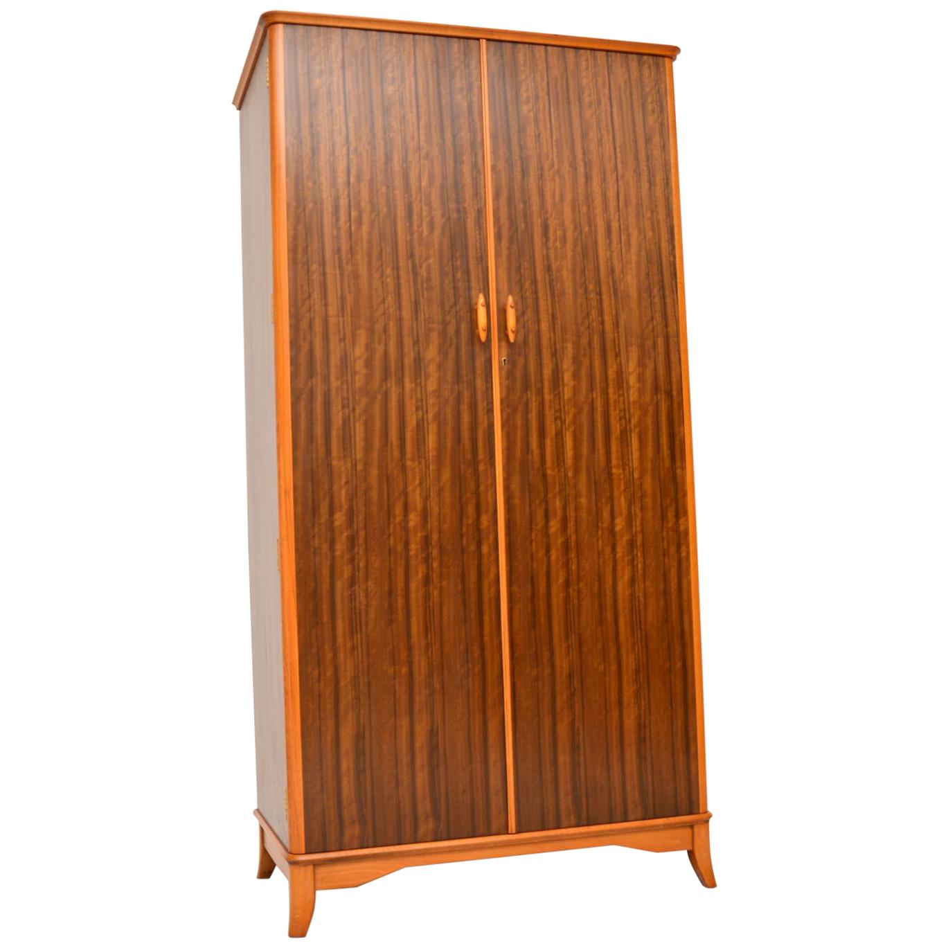 1950s Vintage Walnut Wardrobe