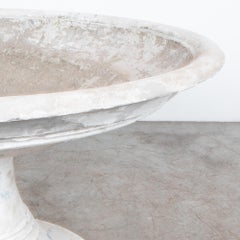1950s Vintage White Concrete Planter