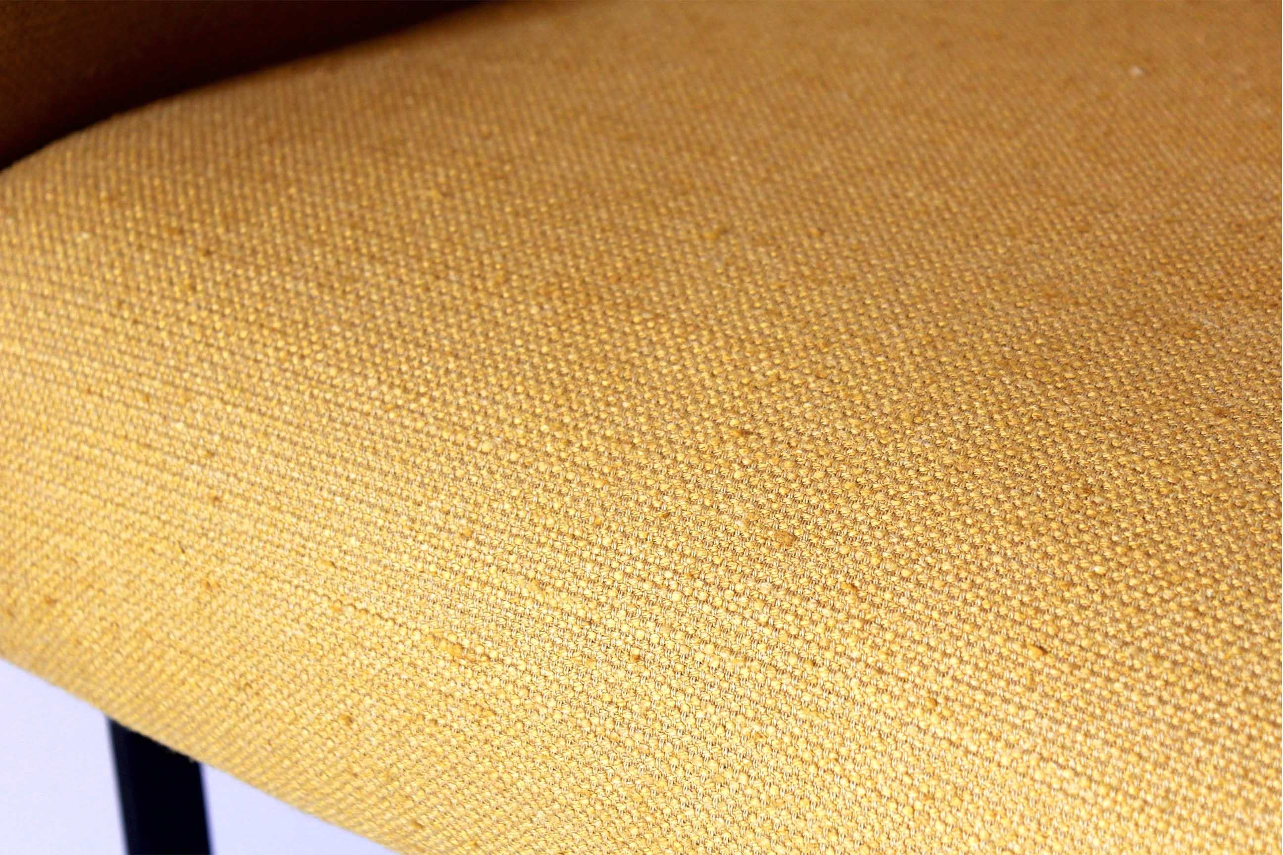 Midcentury Modern Vintage Yellow Armchair, Italy 1950s For Sale 6