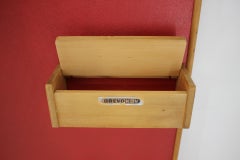 1950s Wall Coat Rack, Czechoslovakia