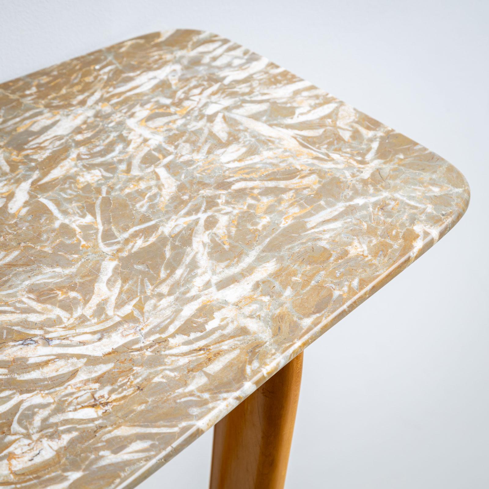 1950s Wall Console with Marble Top, Italy For Sale 7