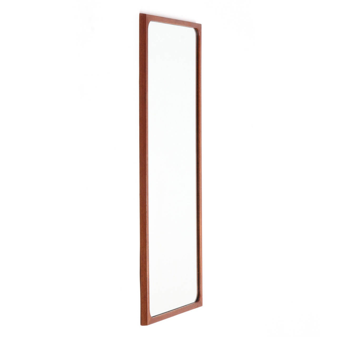 Teck Étagère murale et miroir de Ludvig Pontoppidan en vente