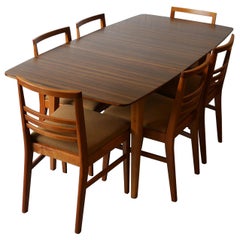 1950s Walnut and Beech Dining Set by Vesper Furniture