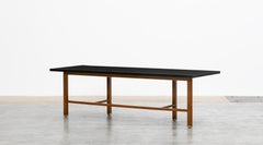 1950s Walnut and Mahogany Coffee Table by Edward Wormley 'f'