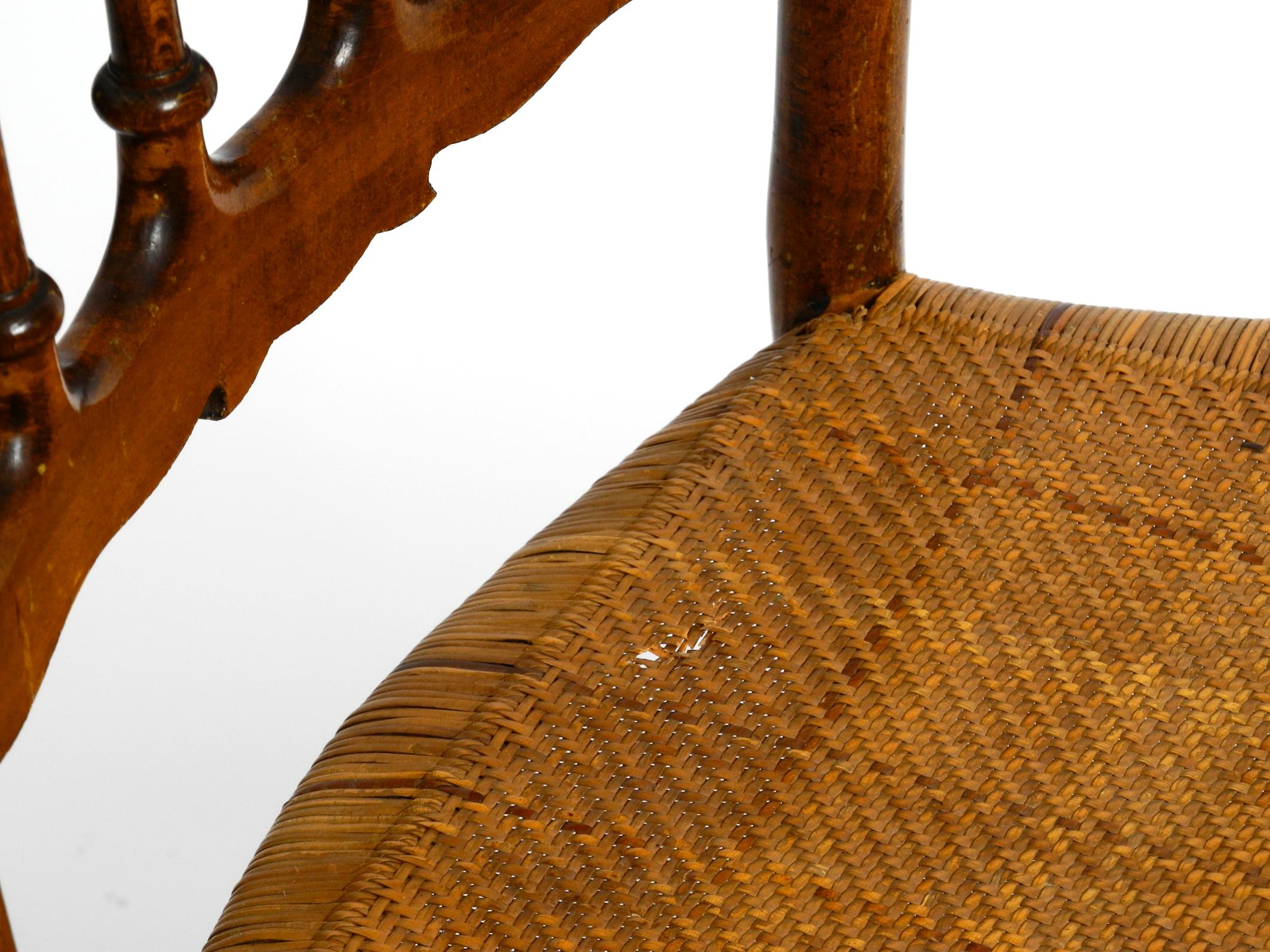 1950s Walnut Chiavari Chair Designed by Giuseppe Gaetano Descalzi 4