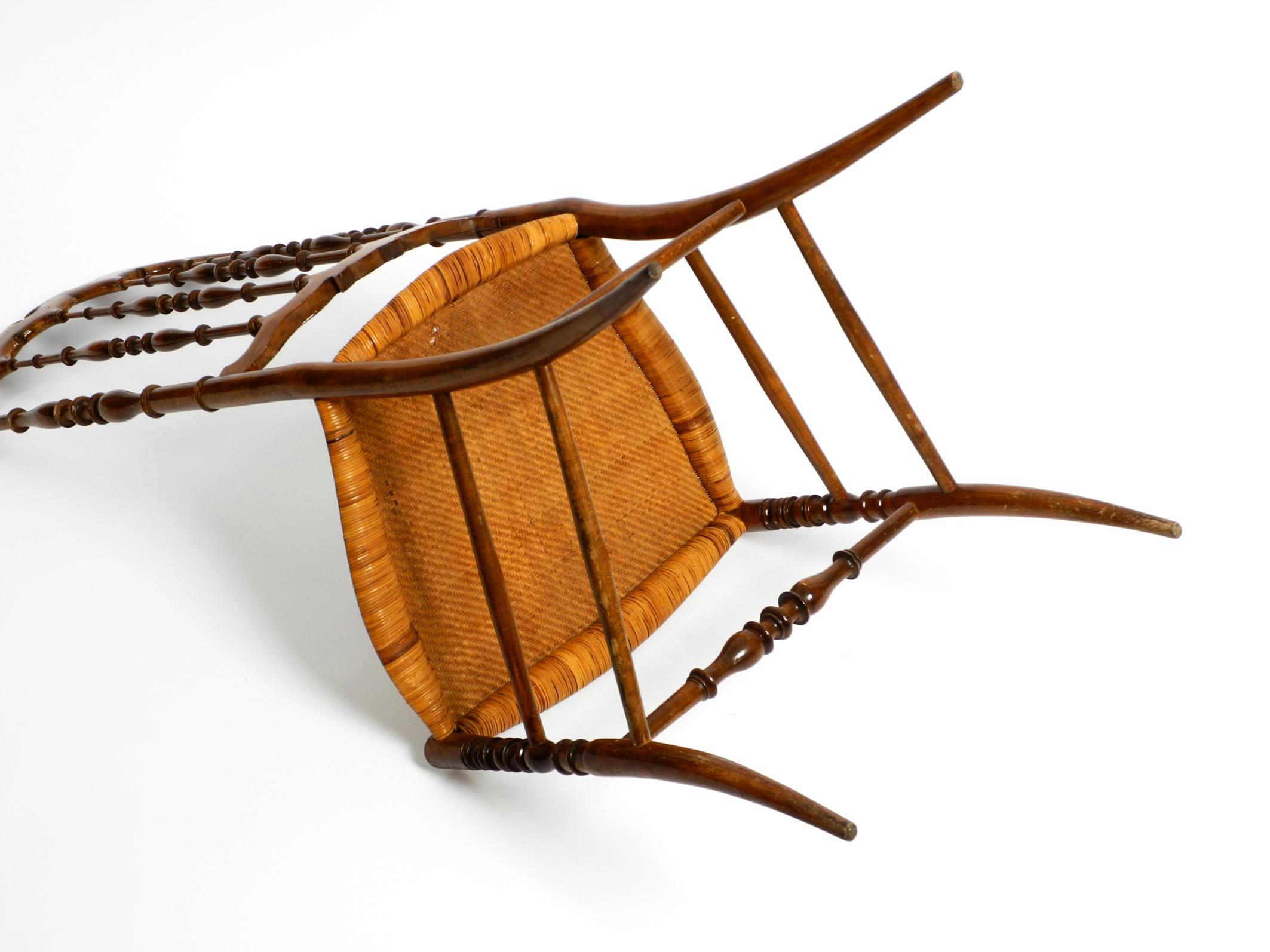 1950s Walnut Chiavari Chair Designed by Giuseppe Gaetano Descalzi 3