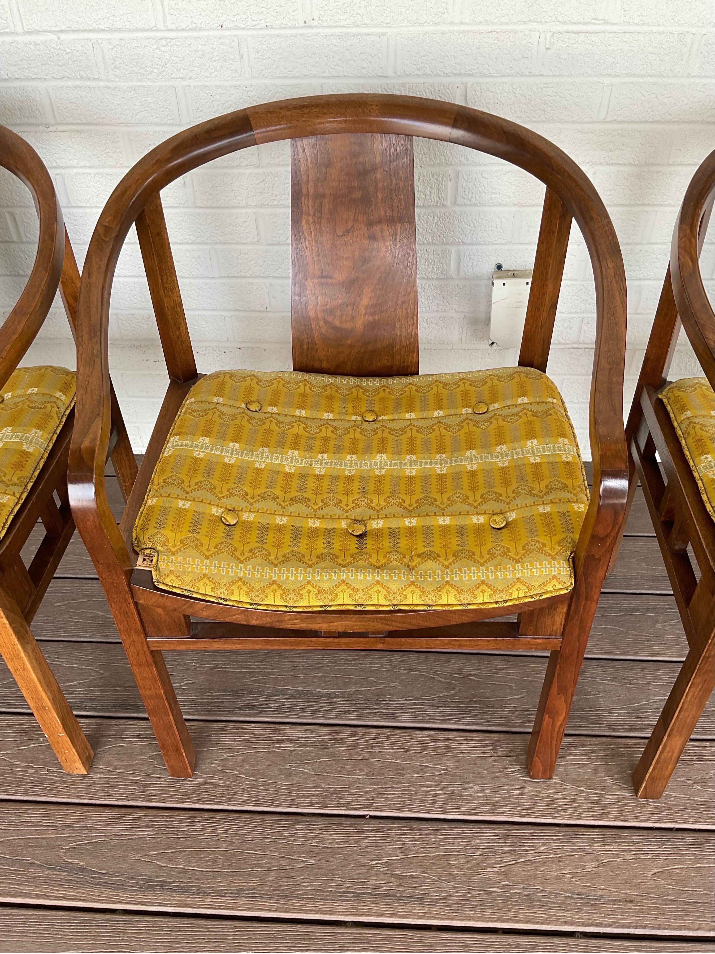 1950s Walnut Dining Chairs by Michael Taylor for Baker Furniture - Set of 10 For Sale 1
