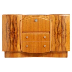 1950s Walnut Liquor Cabinet Credenza by Beautility Furniture