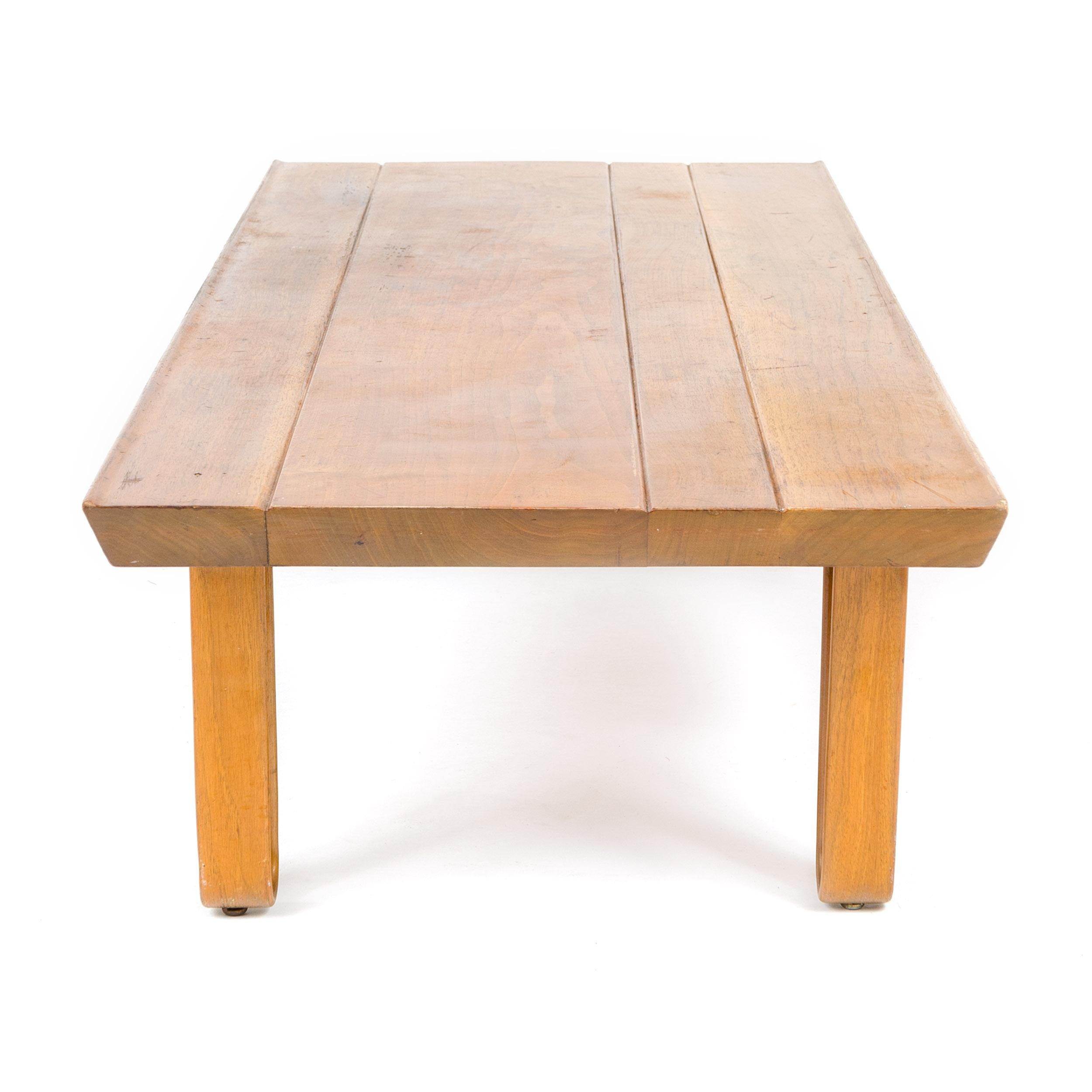 Mid-20th Century 1950s Walnut Long John Bench by Edward Wormley for Dunbar