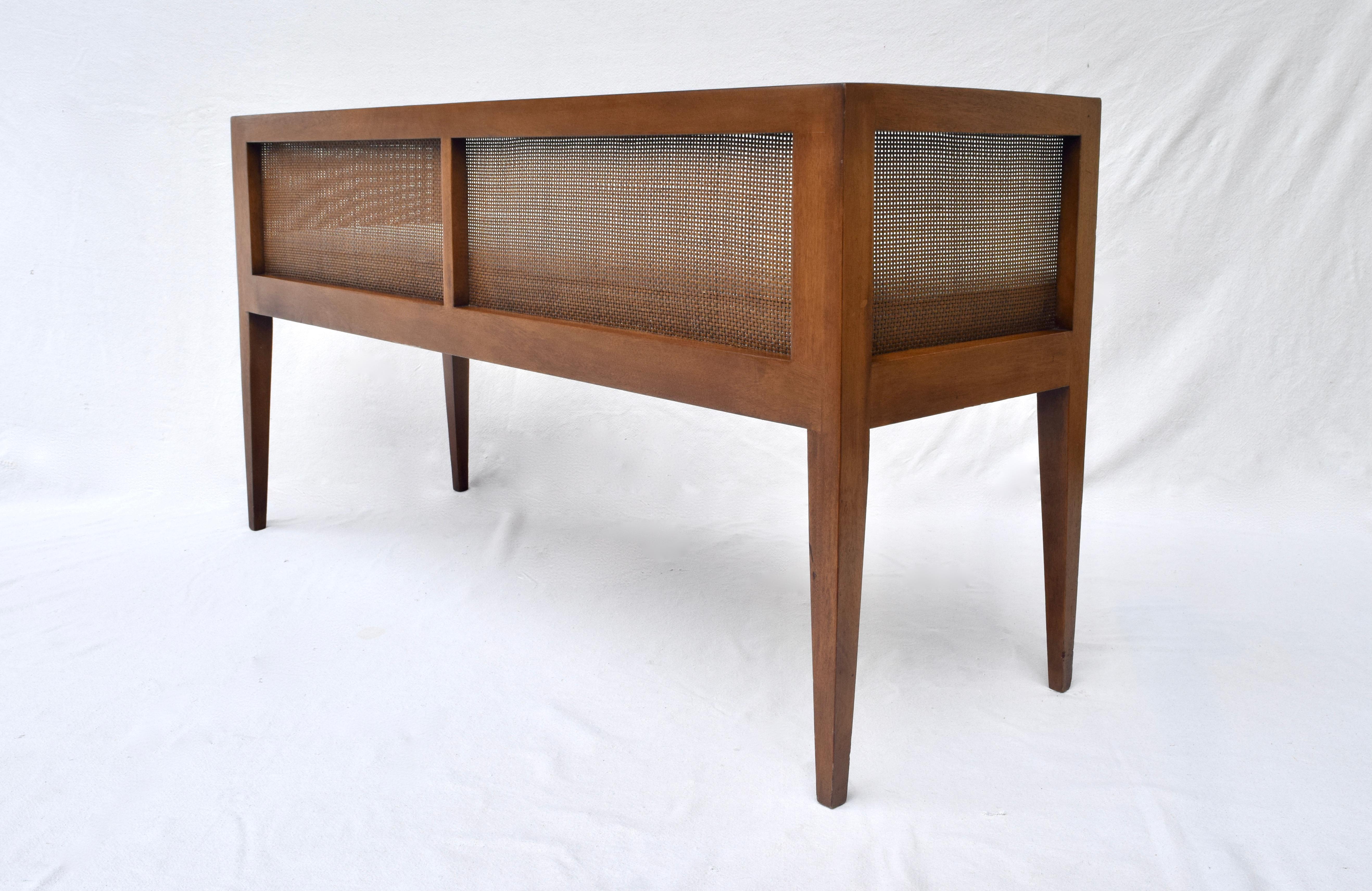 1950s Walnut Window Bench Attributed to Edward Wormley for Dunbar 3