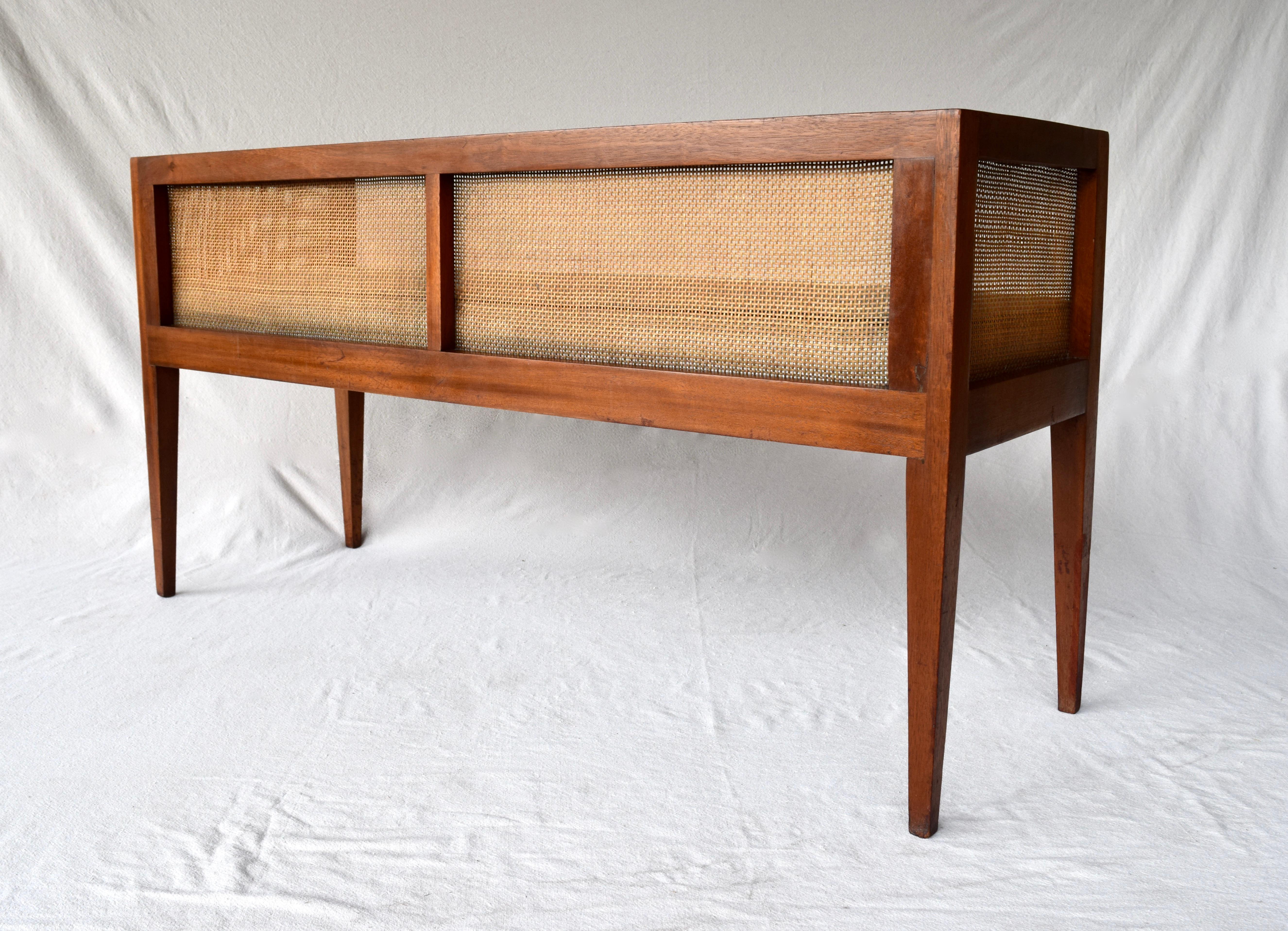 1950s Walnut Window Bench Attributed to Edward Wormley for Dunbar 4