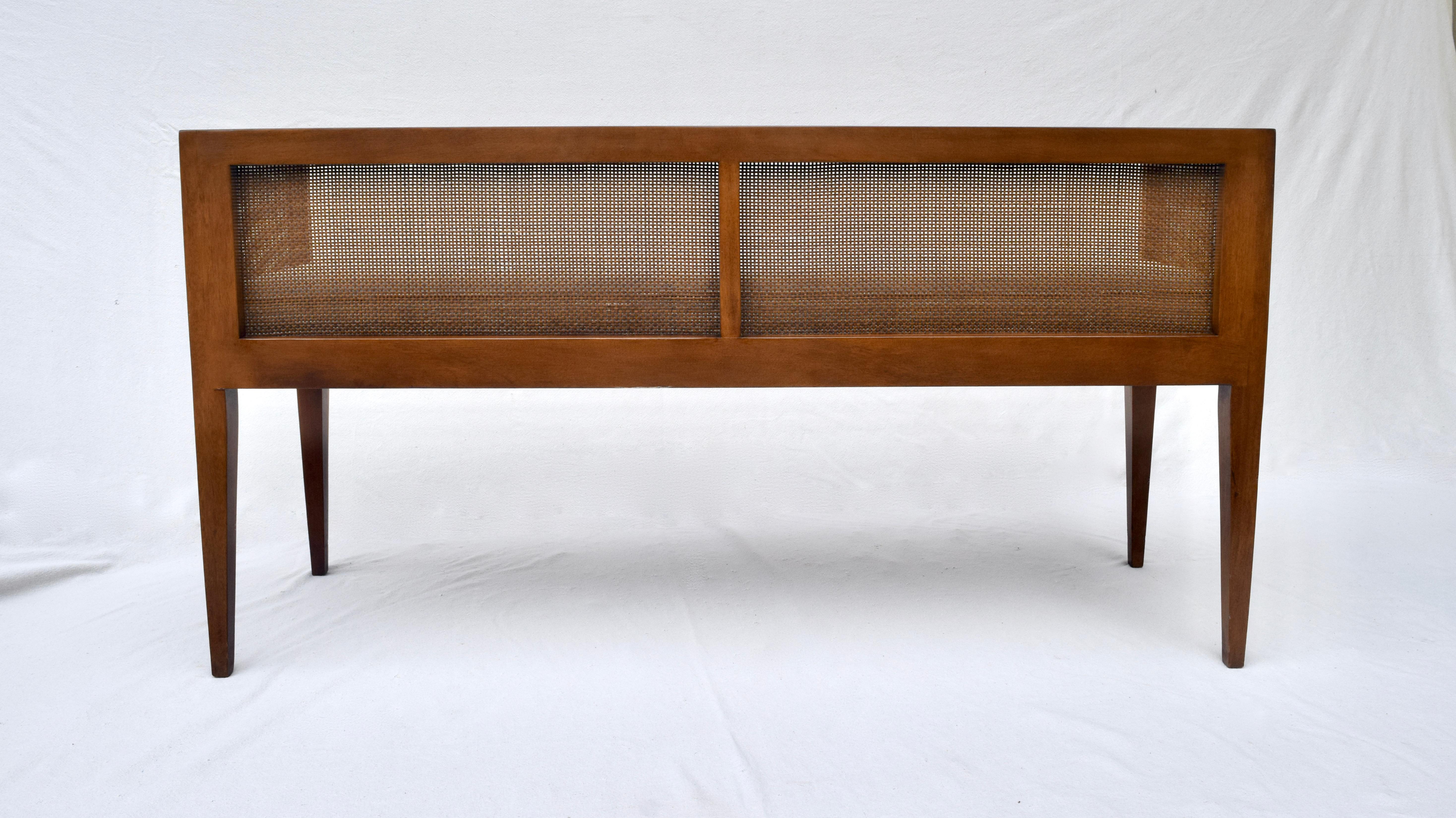 1950s Walnut Window Bench Attributed to Edward Wormley for Dunbar 5