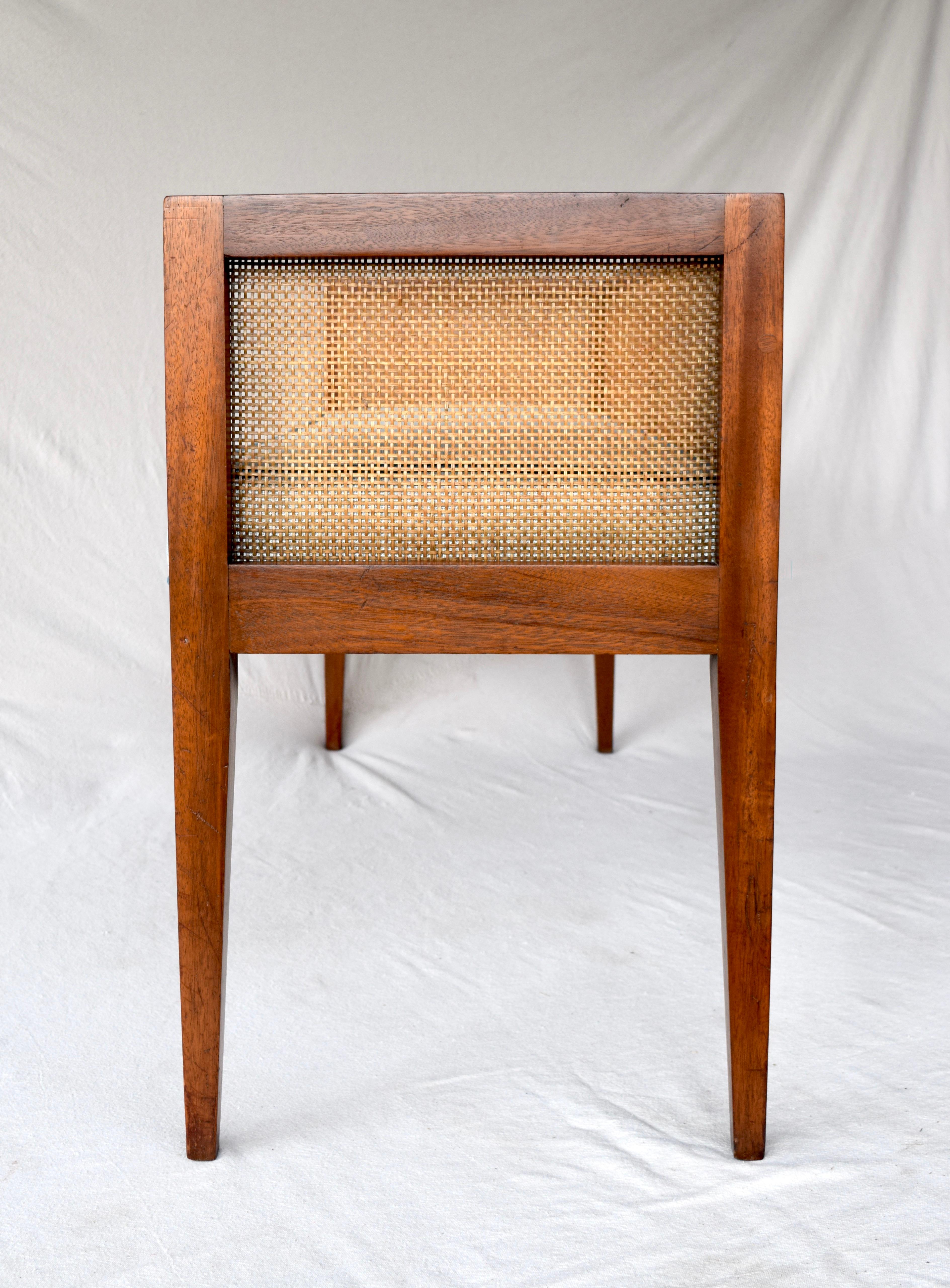 1950s Walnut Window Bench Attributed to Edward Wormley for Dunbar 8