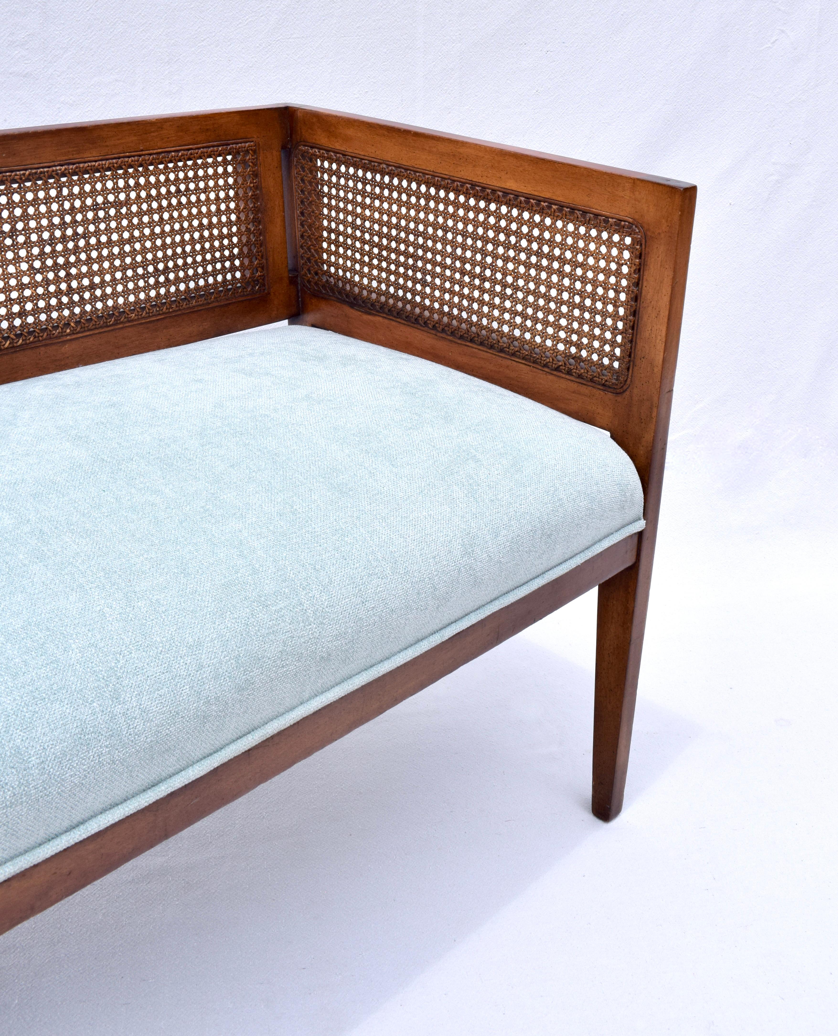 1950s Walnut Window Bench in the Manner of Edward Wormley for Dunbar 3