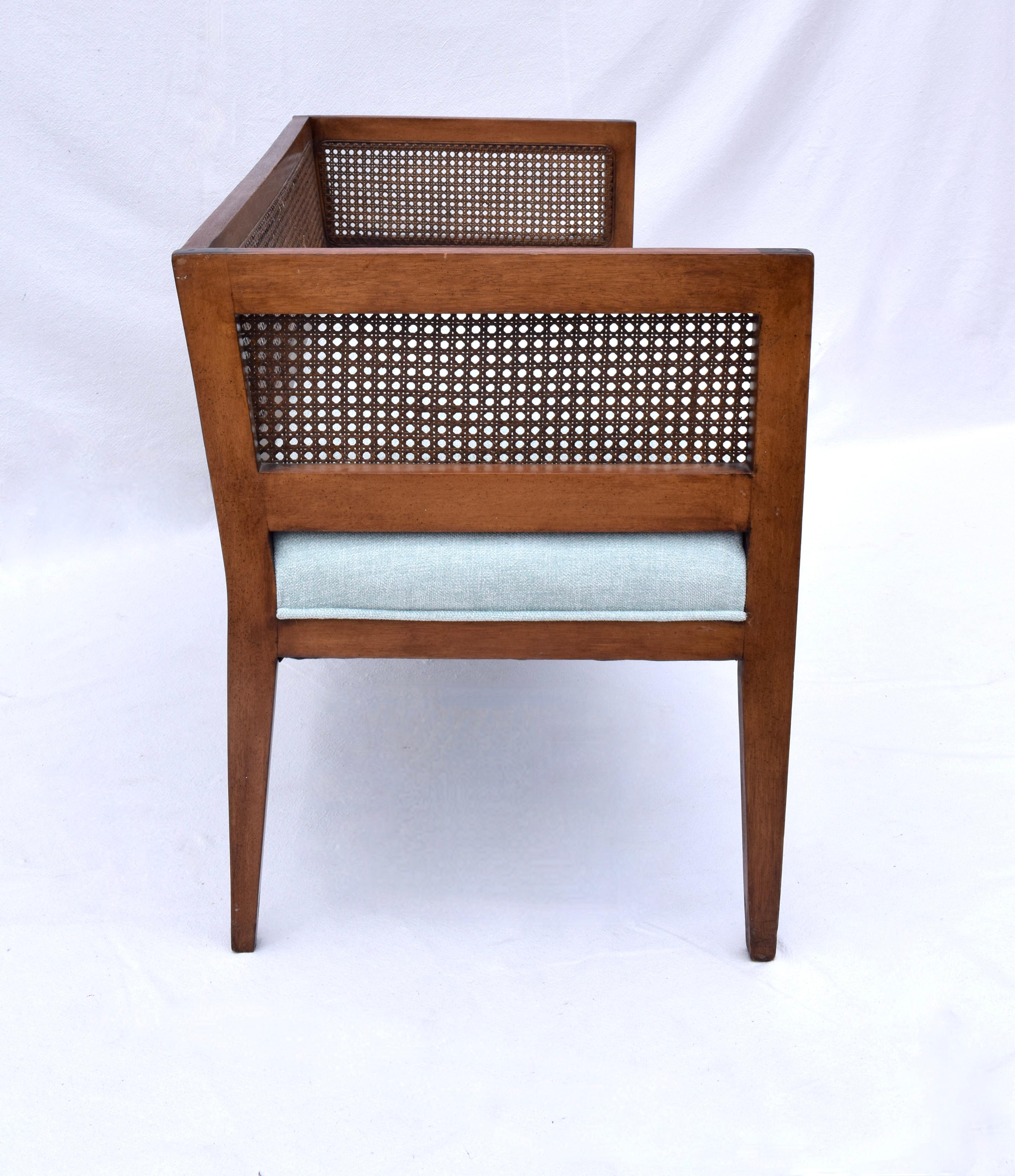 1950s Walnut Window Bench in the Manner of Edward Wormley for Dunbar 2