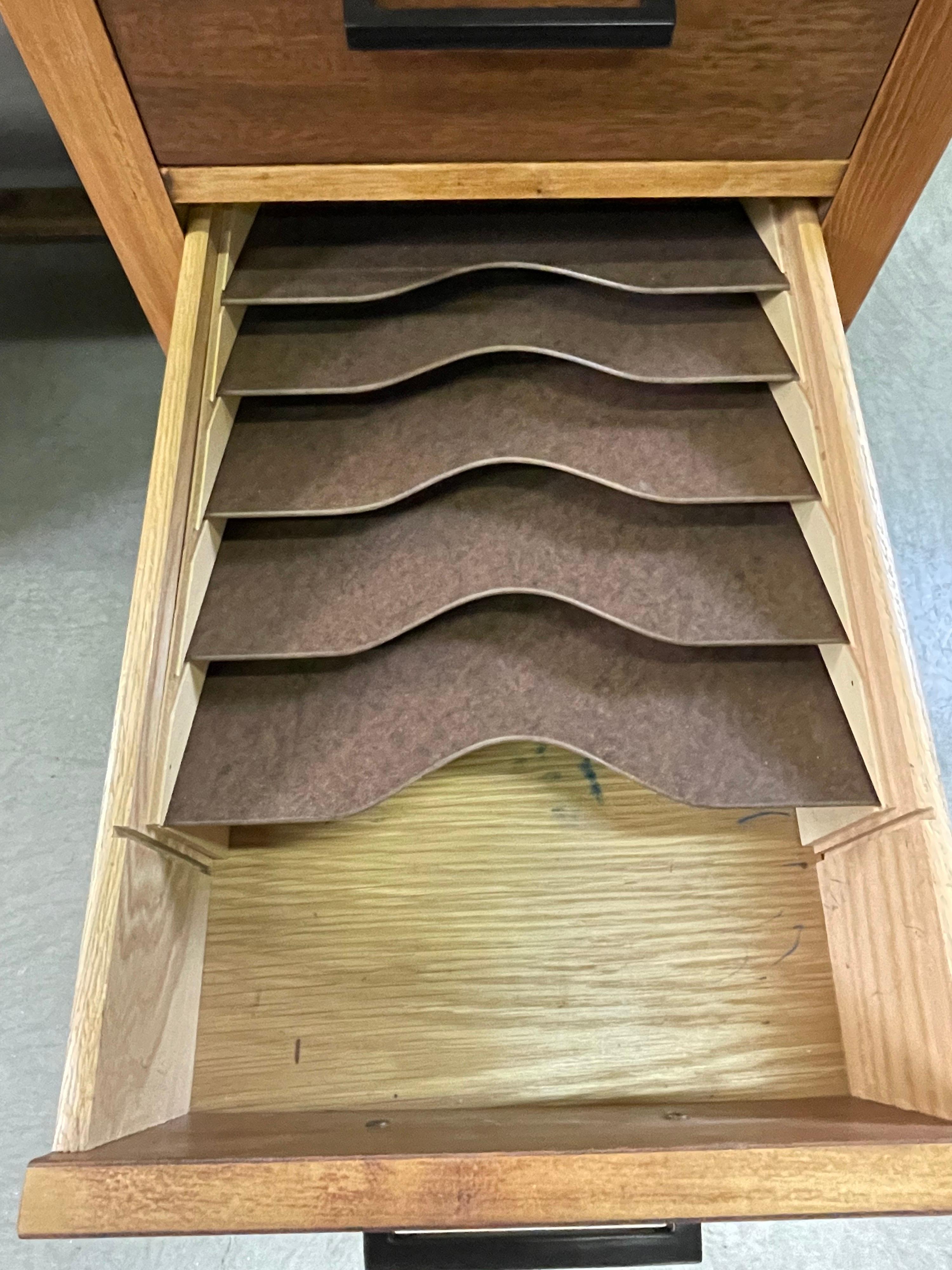 1950s Walnut Wood Tanker Desk 3
